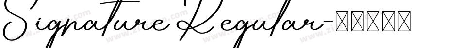 Signature Regular字体转换